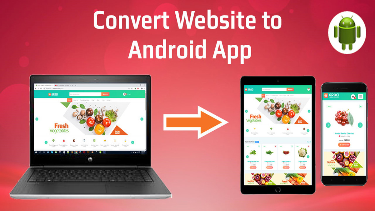 convert website to app - jemoweb solutions