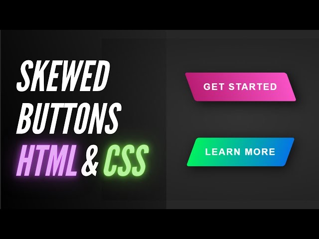 Elementor - Create Skewed Buttons with simple CSS